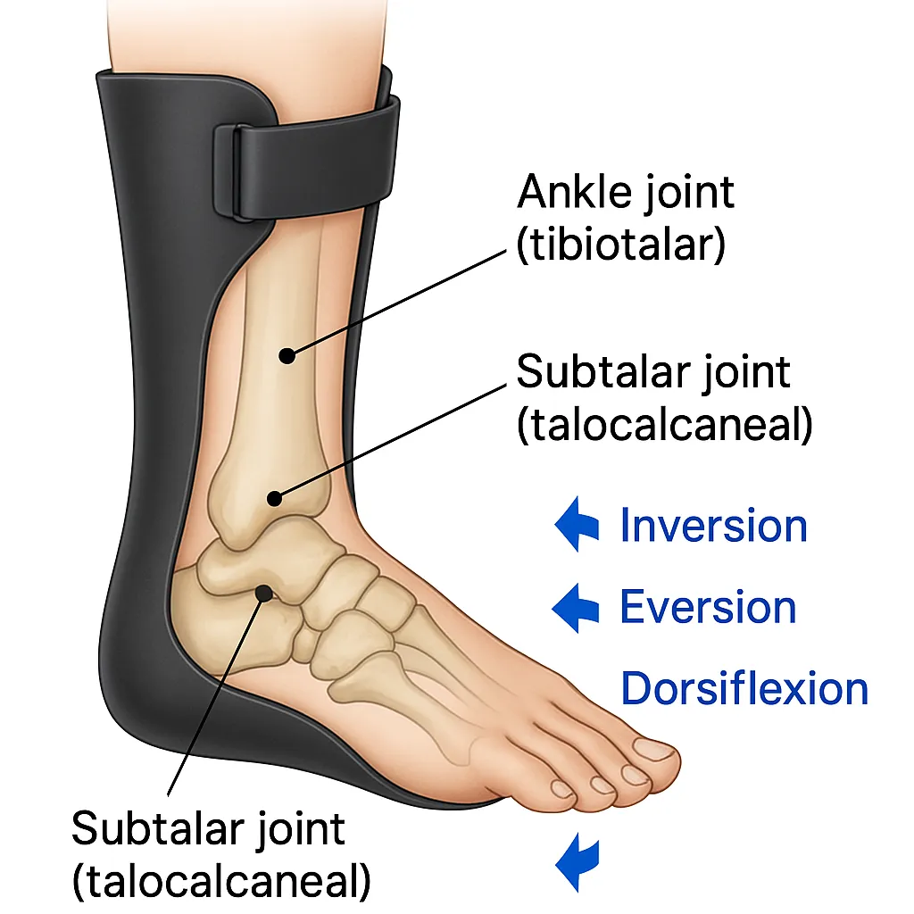 CROW walker boot giving comfort to leg