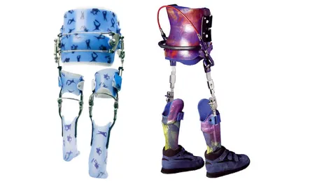 HKAFO brace offering hip to foot stabilization for lower limb support