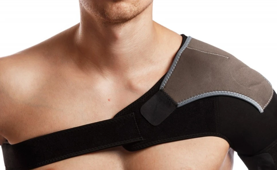 Adjustable shoulder support brace for pain relief and joint stability