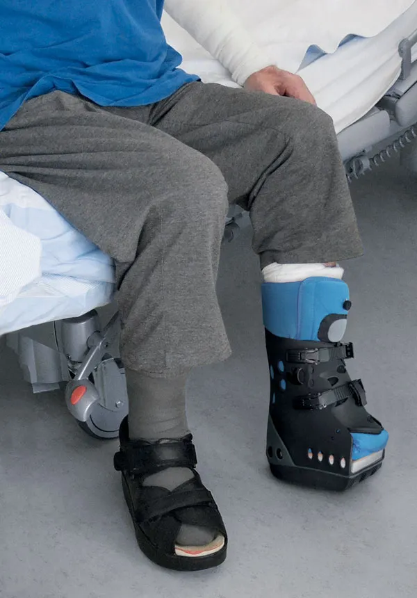 Custom orthotic device designed for support and mobility after partial foot amputation