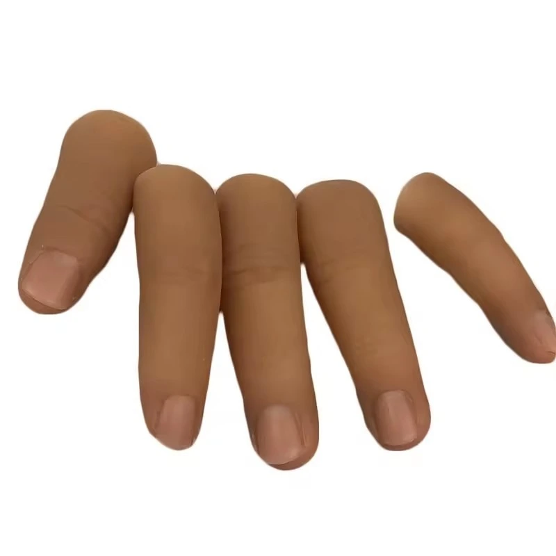 Silicone prosthetic fingers designed to restore natural hand appearance and comfort