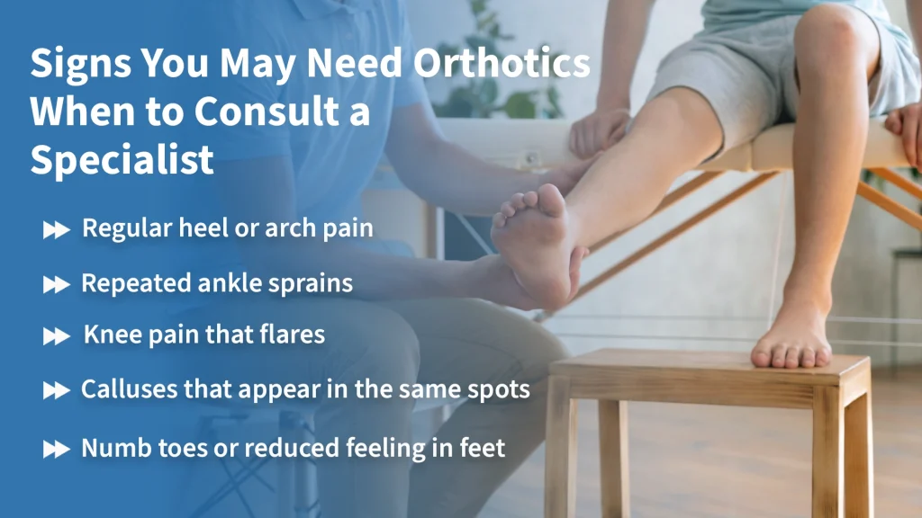 Signs You May Need Orthotics: When to Consult a Specialist